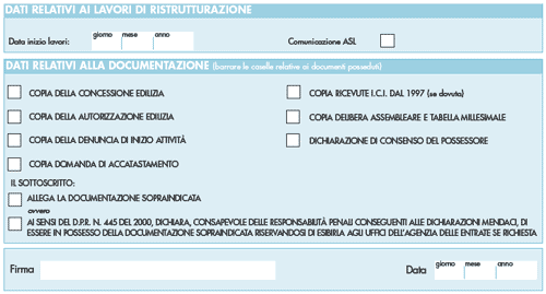 Comunicazione di inizio lavori ristrutturazione, particolare 03